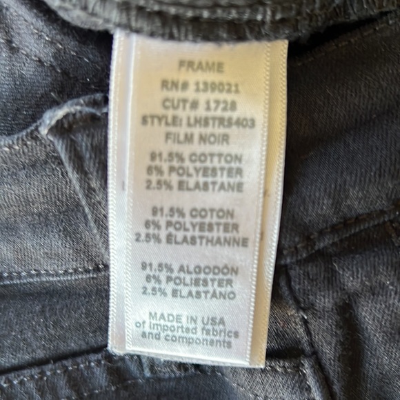 Straight frayed high-rise straight-leg jeans size 28 in excellent condition - Picture 9 of 12